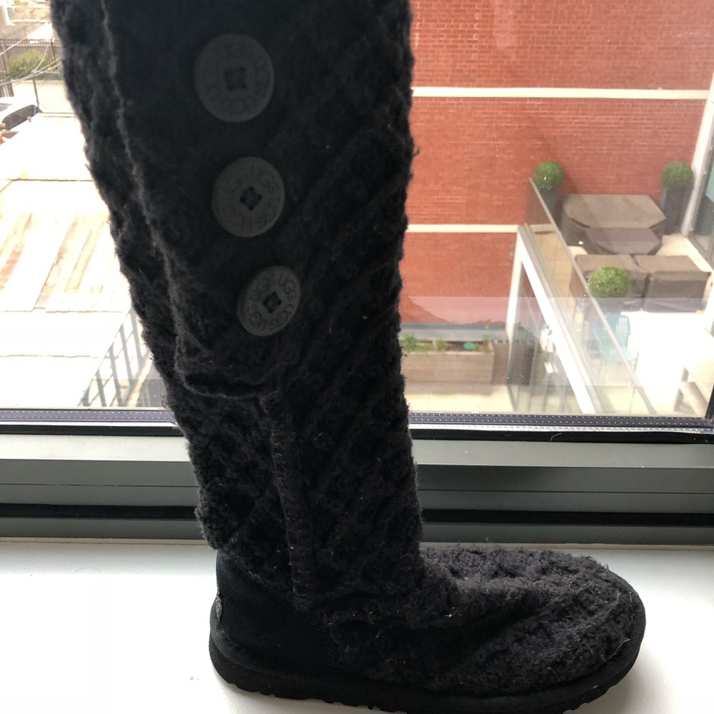 UGG Lattice Cardy Wool knit boot